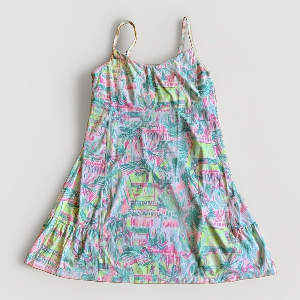 Lilly Pulitzer Dress Large Adult Multicolor Luxletic Tennis Sleeveless